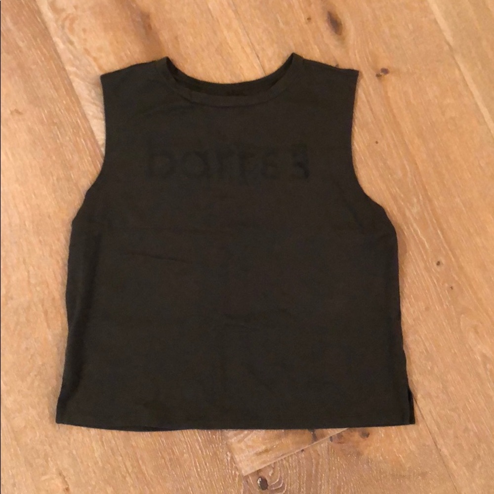 Barre3 extra small XS long crop tank top.